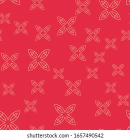 Modern Abstract Background. Red Color. Seamless  Geometric Pattern. Texture Wallpaper. Vector.