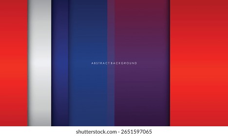fundo abstrato moderno vermelho, branco, azul e prata colorido com linhas