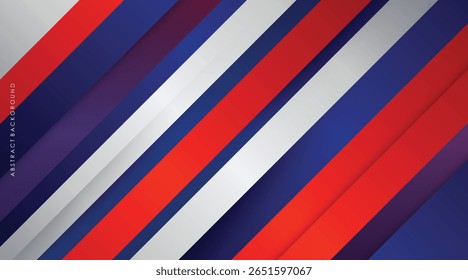 modern abstract background red, white, blue and silver colorful with lines