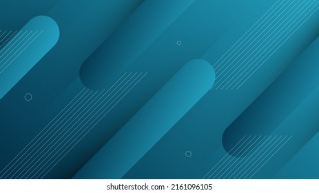 Modern Abstract Background with Retro Memphis Diagonal Lines Elements and Dark Blue Color