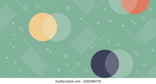 Antecedentes abstractos modernos con elementos retro memphis y colores pasteles