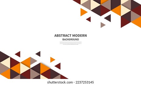 Moderner abstrakter Hintergrund mit Retro Memphis Low Poly Triangle Soft Pastellfarbe
