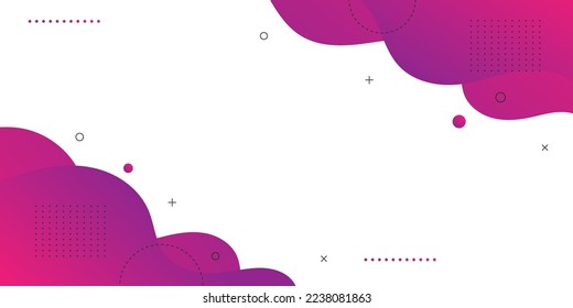 Modern Abstract Background with Retro Memphis Vibrant Purple Gradient Color