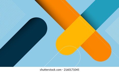 Modern Abstract Background with Retro Pop Art Memphis Elements and Pastel Colorful