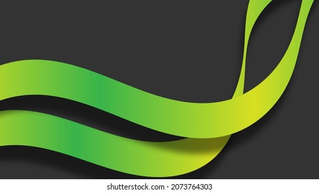 Modern Abstract Background with Ribbon Element and 3D or Shadow Effect