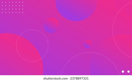 Modern Abstract Background Round Circle. Fluid Liquid Motion and Purple Red Gradient Color. Eps10 vector