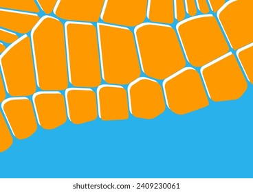 Modern abstract background with rounded isolated geometric shapes. Vector illustration