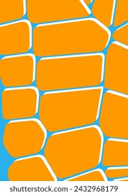 Modern abstract background with rounded isolated geometric shapes. Vector illustration