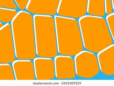 Fondo abstracto moderno con formas geométricas aisladas redondeadas. Ilustración de vector