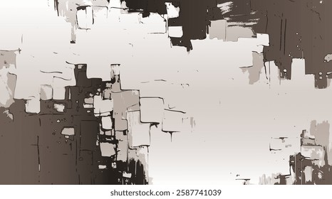 Modern abstract background, sepia color paint, blending textured forms with bold paint strokes, offering a timeless perspective on modern painting
