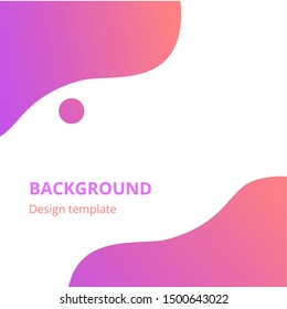 Modern abstract background set. cool gradient. Eps10 vector. - Vector
