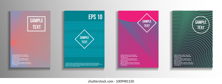 Modern abstract background.  A set of modern abstract covers. Creative background colors.  Suitable for decorating business brochures, banners, posters.