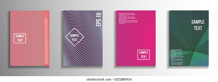Modern abstract background.  A set of modern abstract covers. Creative background colors.  Suitable for decorating business brochures, banners, posters.