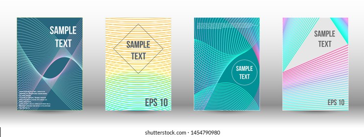 Modern abstract background.  A set of modern abstract covers. Artistic covers design.  Creative fluid backgrounds from current forms to design a fashionable abstract cover, banner, poster, booklet. 