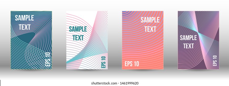 Modern abstract background.  A set of modern abstract covers. Artistic covers design.  Creative fluid backgrounds from current forms to design a fashionable abstract cover, banner, poster, booklet. 