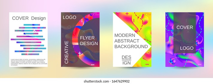 Moderner abstrakter Hintergrund. Eine Reihe moderner abstrakter Cover. Einfach bearbeitbare, weiche Vektorillustration Illustration. Glatte Bannervorlage.