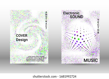 Modern abstract background.  A set of modern abstract covers. Musical covers your design, great design for any purposes.  Concept business vector.