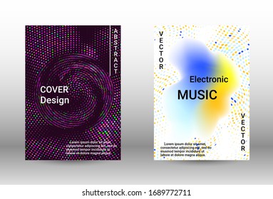 Modern abstract background.  A set of modern abstract covers. Musical covers your design, great design for any purposes.  Concept business vector.