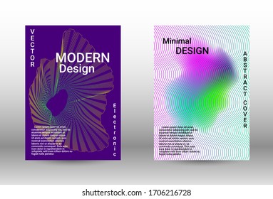 Modern abstract background.  A set of modern abstract covers. Musical covers your design, great design for any purposes.  Concept business vector.
