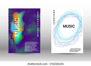 Modern abstract background.  A set of modern abstract covers. Musical covers your design, great design for any purposes.  Concept business vector.