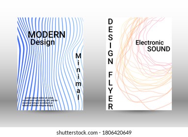 Fondo abstracto moderno.  Un conjunto de cubiertas abstractas modernas. La música cubre tu diseño, un gran diseño para cualquier propósito.  Concepto vector de negocio.
