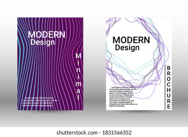 Modern abstract background.  A set of modern abstract covers. Musical covers your design, great design for any purposes.  Concept business vector.