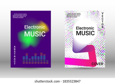 Modern abstract background.  A set of modern abstract covers. Musical covers your design, great design for any purposes.  Concept business vector.