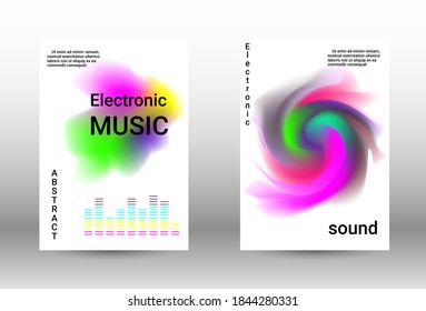 Modern abstract background.  A set of modern abstract covers. Musical covers your design, great design for any purposes.  Concept business vector.