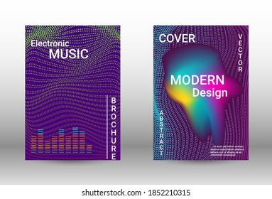 Fondo abstracto moderno.  Un conjunto de cubiertas abstractas modernas. La música cubre tu diseño, un gran diseño para cualquier propósito.  Concepto vector de negocio.