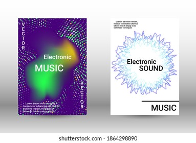 Modern abstract background.  A set of modern abstract covers. Musical covers your design, great design for any purposes.  Concept business vector.