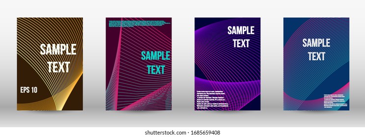 Moderner abstrakter Hintergrund.  Eine Reihe moderner abstrakter länglicher Objekte aus abstrakten Vektorillustrationen. Geometrisches Template mit Linien für die Titelabdeckung.  Trendy geometrische Muster. EPS10-Vektorillustration-Design.