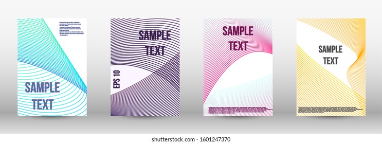 Modern abstract background. A set of trendy covers.  