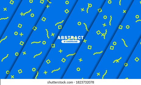Fondo abstracto moderno con efecto de onda de línea de forma. Resumen de plantilla de fondo para banner, volante, afichar su negocio. Ilustración del vector de fondo azul abstracto. EPS 10
