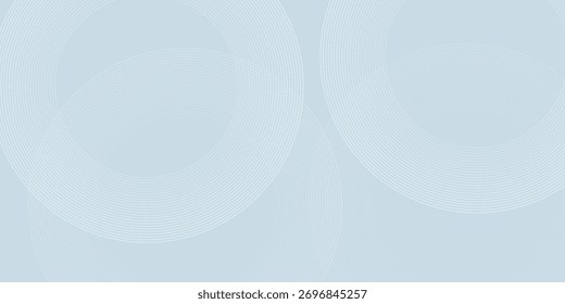 Modern abstract background. Shiny white gradient circle lines. Minimal geometric pattern. 