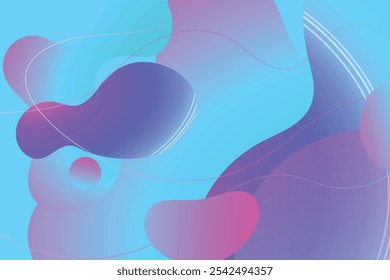 Modern Abstract background with simple colors and slight gradation. Dynamic shape composition. Dynamic sound wave. Design element