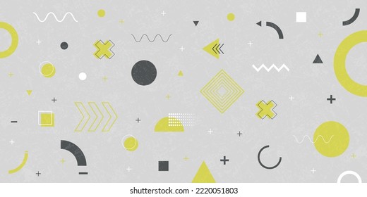 Moderner abstrakter Hintergrund mit einfachen geometrischen Formen.