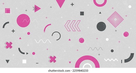 Moderner abstrakter Hintergrund mit einfachen geometrischen Formen.