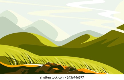 Modern abstract background. Simple shapes with trendy gradients. Eps10 vector. - Vector