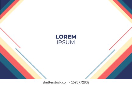 Modern abstract background with simple style and vintage color theme. Editable content to any media such as banner , poster , backdrop and more. Vector illustration EPS 10