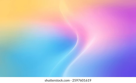 Modern abstract background with smooth color blending and delicate wave movement