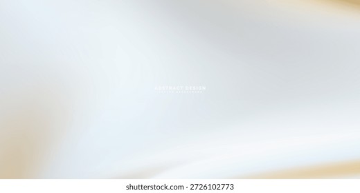 Fundo abstrato moderno com curvas suaves de ouro e branco, ideal para marcas de luxo e apresentações