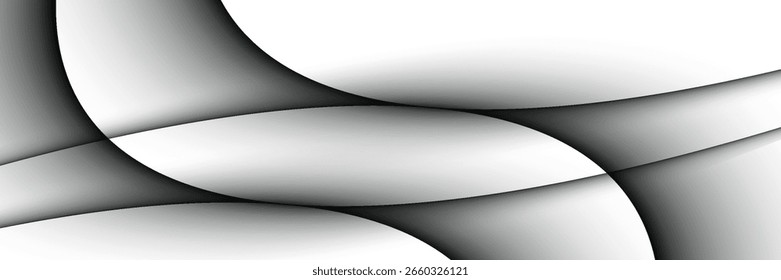 Fundo abstrato moderno com linhas suaves. Conceito de tecnologia futura digital. Ilustração vetorial.