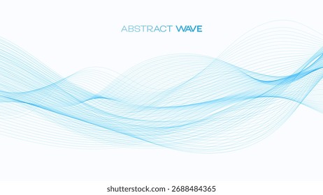 Fundo abstrato moderno com design de onda suave e efeito de gradiente. Ideal para negócios, tecnologia, apresentações e designs de sites.	