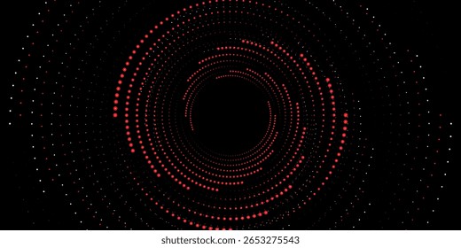 Modern abstract background. Spiral logo  icon or design element. Black dots on a white background and white dots simple good