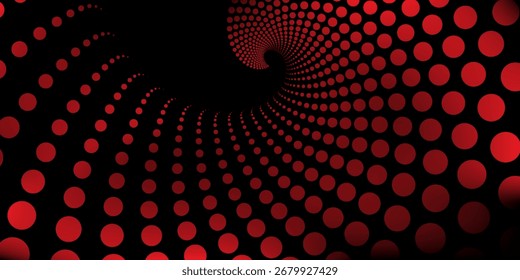 Modern abstract background. Spiral logo icon or design element. Black transform dots on simple art natural pattern good nice illustrations vector