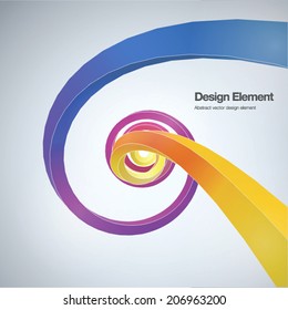 Modern abstract background spiral style Vector illustration. can be used for workflow layout, banner, wallpaper, web design.
