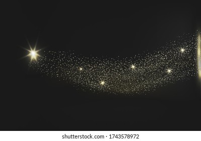 Modern abstract background with star and shine. Snow-white dots. Suitable for your design. Cover, poster, flyer.