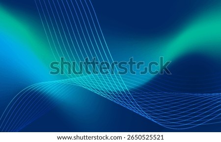 Modern abstract background with teal and blue gradients, curved lines, and geometric patterns. Ideal for creative, business, technology, or web design projects