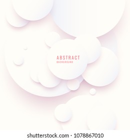 Modern abstract background. Template with circles of different sizes. Vector illustration