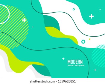 Modern abstract background template. Fluid shape with blue, purple color.